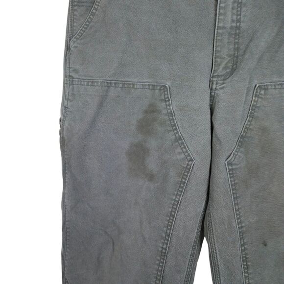 Carhartt Pants 103334 Rugged Flex Relaxed Fit Duck Double-Front Gray 40x34 - Picture 8 of 9